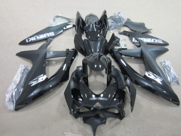Discount 2008-2010 Glossy Black White Suzuki GSXR 600 Motorcycle Fairings Canada