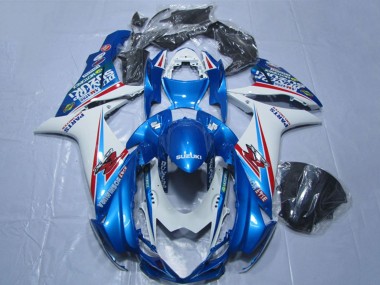 Discount 2011-2024 Blue White Suzuki GSXR 600 Motorcycle Fairings Canada