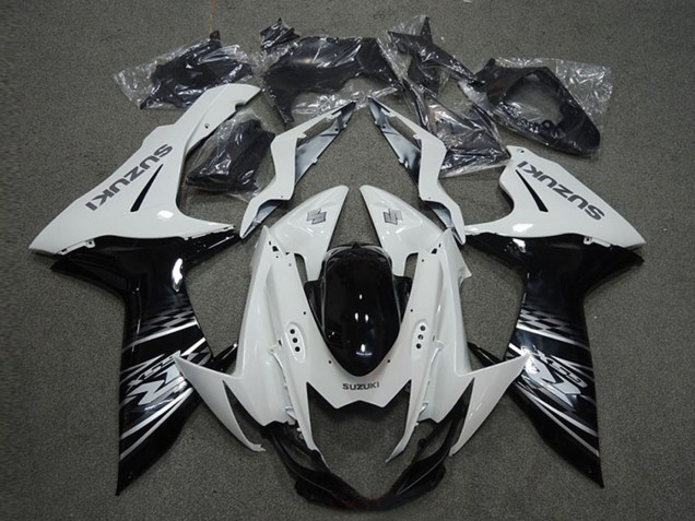 Discount 2011-2024 White Glossy Black Suzuki GSXR 600 Motorcycle Fairings Canada