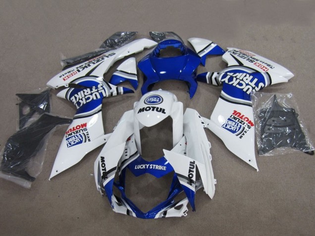 Discount 2011-2024 Blue White Lucky Strike Motul Suzuki GSXR 600 Motorcycle Fairings Canada