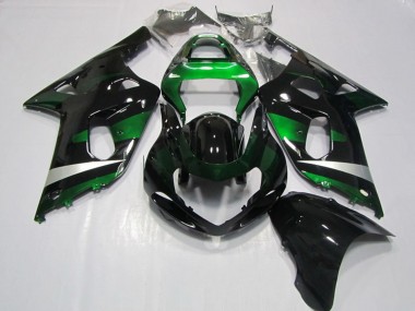 Discount 2001-2003 Glossy Black Green Silver Suzuki GSXR 750 Motorcycle Fairings Canada