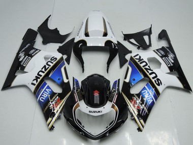 Discount 2001-2003 White Blue Glossy Black Viru Suzuki GSXR 750 Motorcycle Fairings Canada