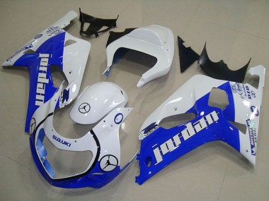 Discount 2001-2003 White Blue Jordan Suzuki GSXR 750 Motorcycle Fairings Canada