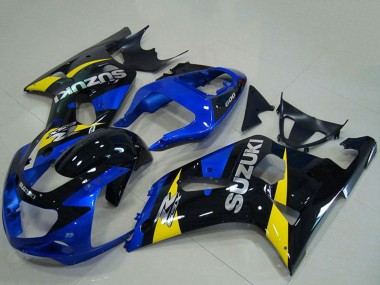 Discount 2001-2003 Blue Yellow Glossy Black Suzuki GSXR 750 Motorcycle Fairings Canada