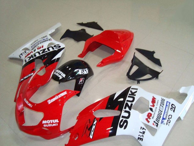 Discount 2001-2003 Red White Glossy Black Motul Suzuki GSXR 750 Motorcycle Fairings Canada