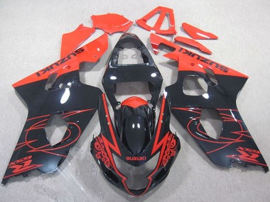 Discount 2004-2005 Red Glossy Black Suzuki GSXR 750 Motorcycle Fairings Canada