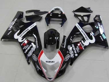 Discount 2004-2005 Glossy Black White Red Beacon Suzuki GSXR 750 Motorcycle Fairings Canada