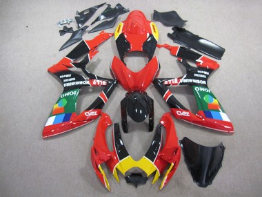 Discount 2006-2007 Red Black Yellow Green JOMO Suzuki GSXR 750 Motorcycle Fairings Canada