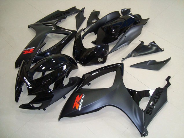 Discount 2006-2007 Glossy Black Matte Black Red Suzuki GSXR 750 Motorcycle Fairings Canada