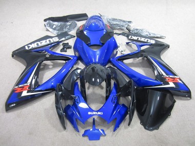 Discount 2006-2007 Blue Glossy Black Suzuki GSXR 750 Motorcycle Fairings Canada