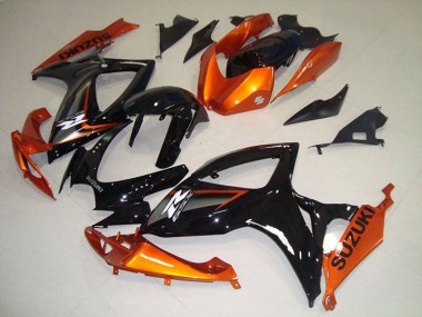 Discount 2006-2007 Orange Glossy Black Suzuki GSXR 750 Motorcycle Fairings Canada