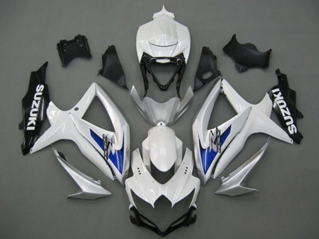 Discount 2008-2010 White Silver Blue Black Suzuki GSXR 750 Motorcycle Fairings Canada