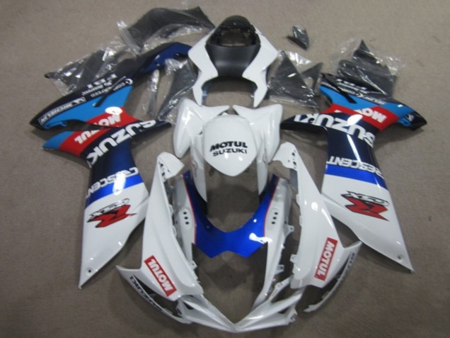 Discount 2011-2024 White Blue Motul Suzuki GSXR 750 Motorcycle Fairings Canada
