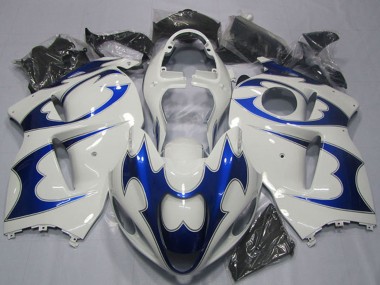 Discount 1996-2007 White Blue Suzuki GSXR 1300 Hayabusa Motorcycle Fairing Kits Canada