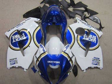 Discount 1996-2007 White Blue Motul Lucky Strike Suzuki GSXR 1300 Hayabusa Motorcycle Fairings Canada