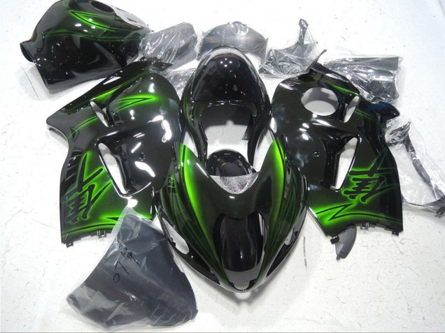 Discount 1996-2007 Glossy Black Green Suzuki GSXR 1300 Hayabusa Motorcycle Fairings Canada