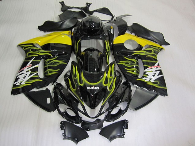 Discount 2008-2020 Glossy Black Yellow Flame Suzuki GSXR 1300 Hayabusa Motorcycle Fairings Canada