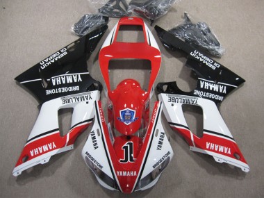 Discount 1998-1999 White Red Glossy Black Yamalube 50 Yamaha YZF R1 Motorcycle Fairings Canada