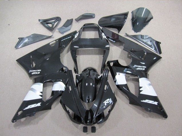 Discount 1998-1999 Glossy Black White Yamaha YZF R1 Motorcycle Fairings Canada