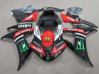 Discount 2002-2003 Red Glossy Black White Green Motul Monster Yamaha YZF R1 Motorcycle Fairings Canada