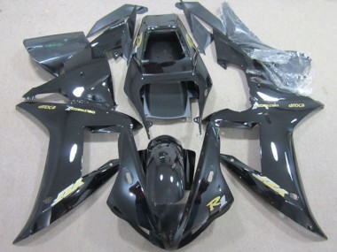 Discount 2002-2003 Glossy Black Gold Decal Yamaha YZF R1 Motorcycle Fairings Canada