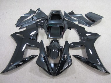 Discount 2002-2003 Glossy Black Plain Yamaha YZF R1 Motorcycle Fairings Canada