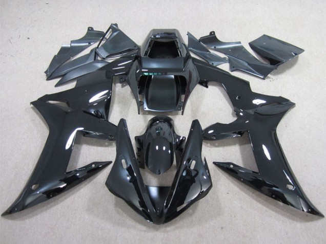 Discount 2002-2003 Glossy Black Plain Yamaha YZF R1 Motorcycle Fairings Canada