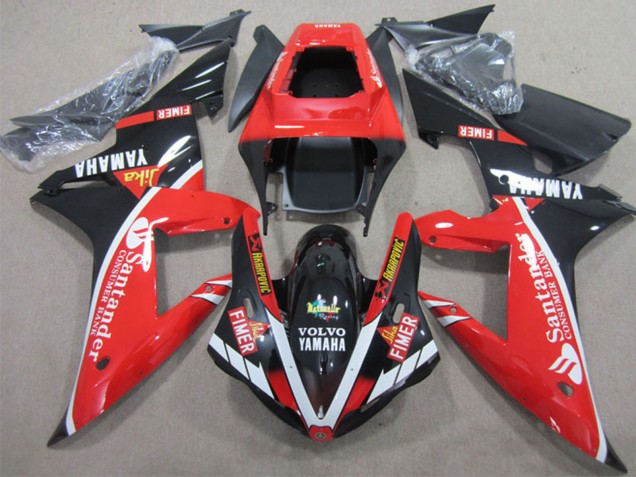 Discount 2002-2003 Red White Black Fimer Santander Yamaha YZF R1 Motorcycle Fairings Canada