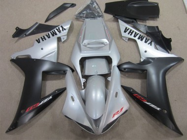 Discount 2002-2003 Silver Matte Black Yamaha YZF R1 Motorcycle Fairing Canada