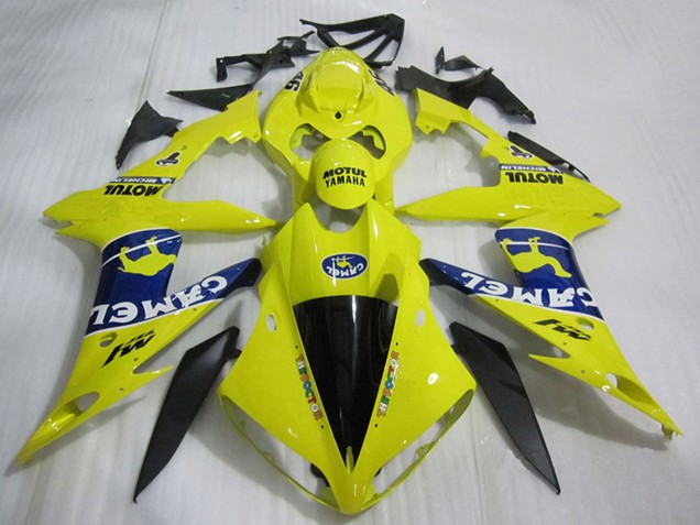 Discount 2004-2006 Yellow Blue Black White Camel Motul Yamaha YZF R1 Motorcycle Fairings Canada