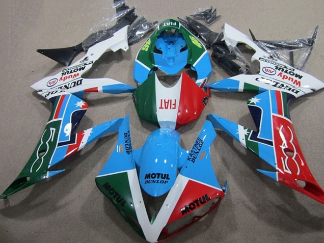Discount 2004-2006 White Blue Red Green White Fiat Motul Yamaha YZF R1 Motorcycle Fairings Canada