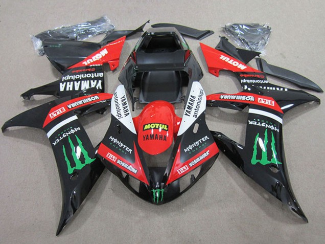 Discount 2004-2006 Red White Glossy Black Green Motul Monster Yamaha YZF R1 Motorcycle Fairings Canada