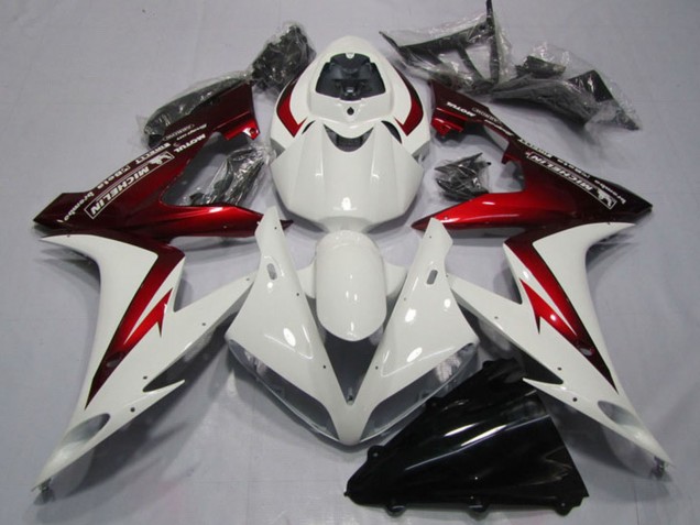 Discount 2004-2006 White Red Michelin Yamaha YZF R1 Motorcycle Fairings Canada