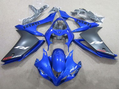 Discount 2007-2008 Blue Matte Black Yamaha YZF R1 Motorcycle Fairings Canada