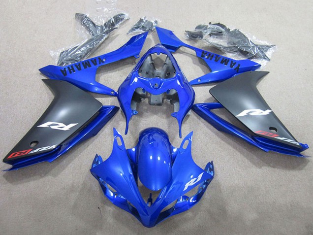 Discount 2007-2008 Blue Matte Black Yamaha YZF R1 Motorcycle Fairings Canada