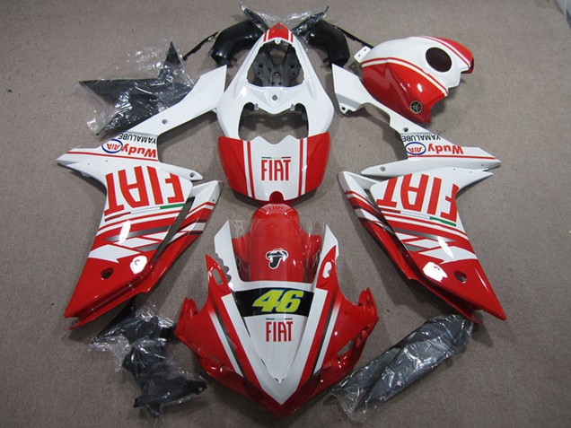 Discount 2007-2008 White Red Fiat 46 Yamaha YZF R1 Motorcycle Fairings Canada