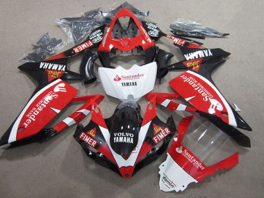 Discount 2007-2008 Red White Black Volvo Santander Fimer Yamaha YZF R1 Motorcycle Fairings Canada