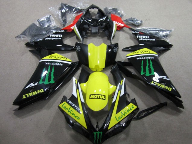 Discount 2007-2008 Red Yellow Black Green Monster Motul Leovince Yamaha YZF R1 Motorcycle Fairings Canada
