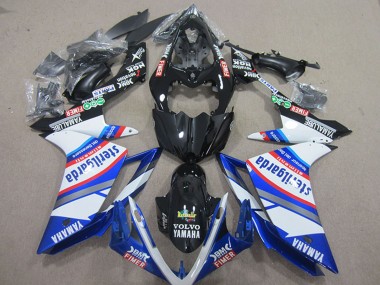 Discount 2007-2008 White Blue Black Volvo Fimer Sterilgarda Yamaha YZF R1 Motorcycle Fairings Canada
