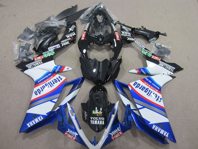 Discount 2007-2008 White Blue Black Volvo Fimer Sterilgarda Yamaha YZF R1 Motorcycle Fairings Canada