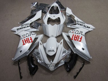 Discount 2009-2011 White Silver Red Fiat Yamaha YZF R1 Motorcycle Fairings Canada