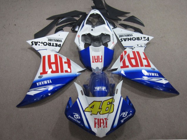 Discount 2009-2011 White Blue Red Fiat 46 Yamaha YZF R1 Motorcycle Fairings Canada