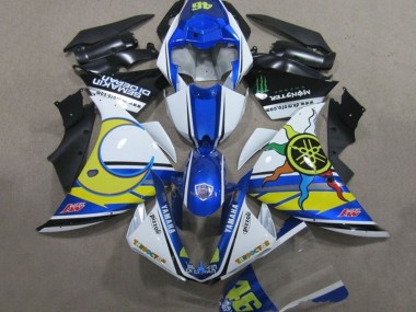Discount 2009-2011 White Blue Yellow Green Monster Semakin Didepan Yamaha YZF R1 Motorcycle Fairings Canada