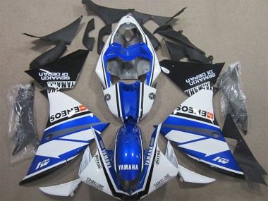 Discount 2009-2011 White Blue Black ENEOS Yamalube M1 Semakin Didepan Yamaha YZF R1 Motorcycle Fairings Canada
