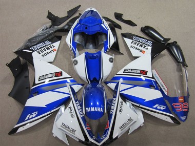 Discount 2012-2014 White Blue Black Pizzoli ENEOS Yamalube Semakin Didepan Yamaha YZF R1 Motorcycle Fairings Canada