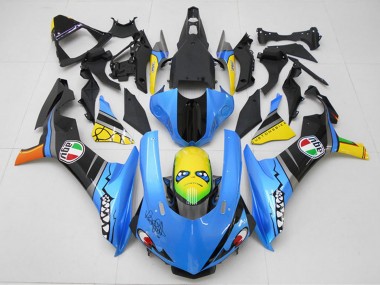 Discount 2015-2019 Blue Yellow Shark Yamaha YZF R1 Motorcycle Fairing Kits Canada