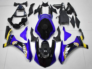 Discount 2015-2019 Blue Yellow Glossy Black Shark Yamaha YZF R1 Motorcycle Fairings Canada