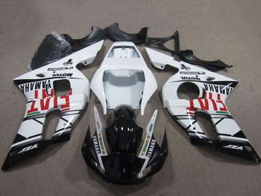 Discount 1998-2002 White Glossy Black Fiat Motul Michelin Yamaha YZF R6 Motorcycle Fairings Canada