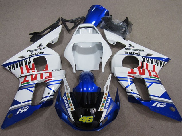 Discount 1998-2002 White Blue Red Fiat Michelin Motul 46 Yamaha YZF R6 Motorcycle Fairings Canada