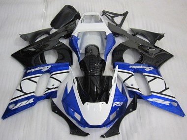 Discount 1998-2002 White Blue Glossy Black Champions Yamaha YZF R6 Motorcycle Fairing Canada